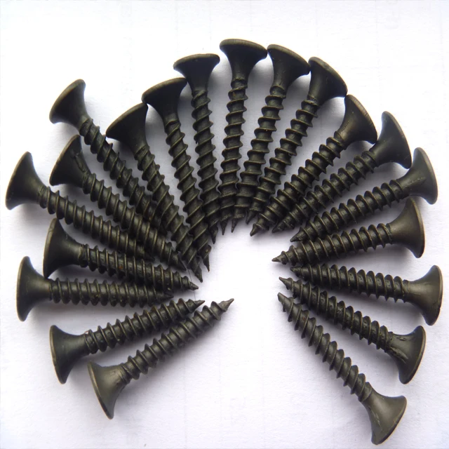 M3.5 Flat Head Self-tapping Hard Black Cross Ash Phosphorus Drywall Screw Bugle Head Wood Screw Gypsum Screw Nails