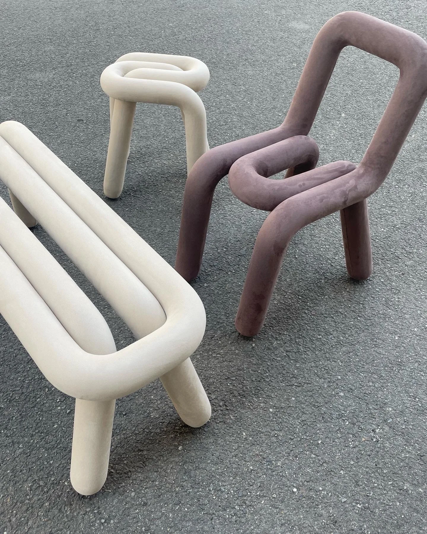 waiting dressing room park garden Bold leisure chair lounge accent bench stool ottoman for living room balcony shopping mall