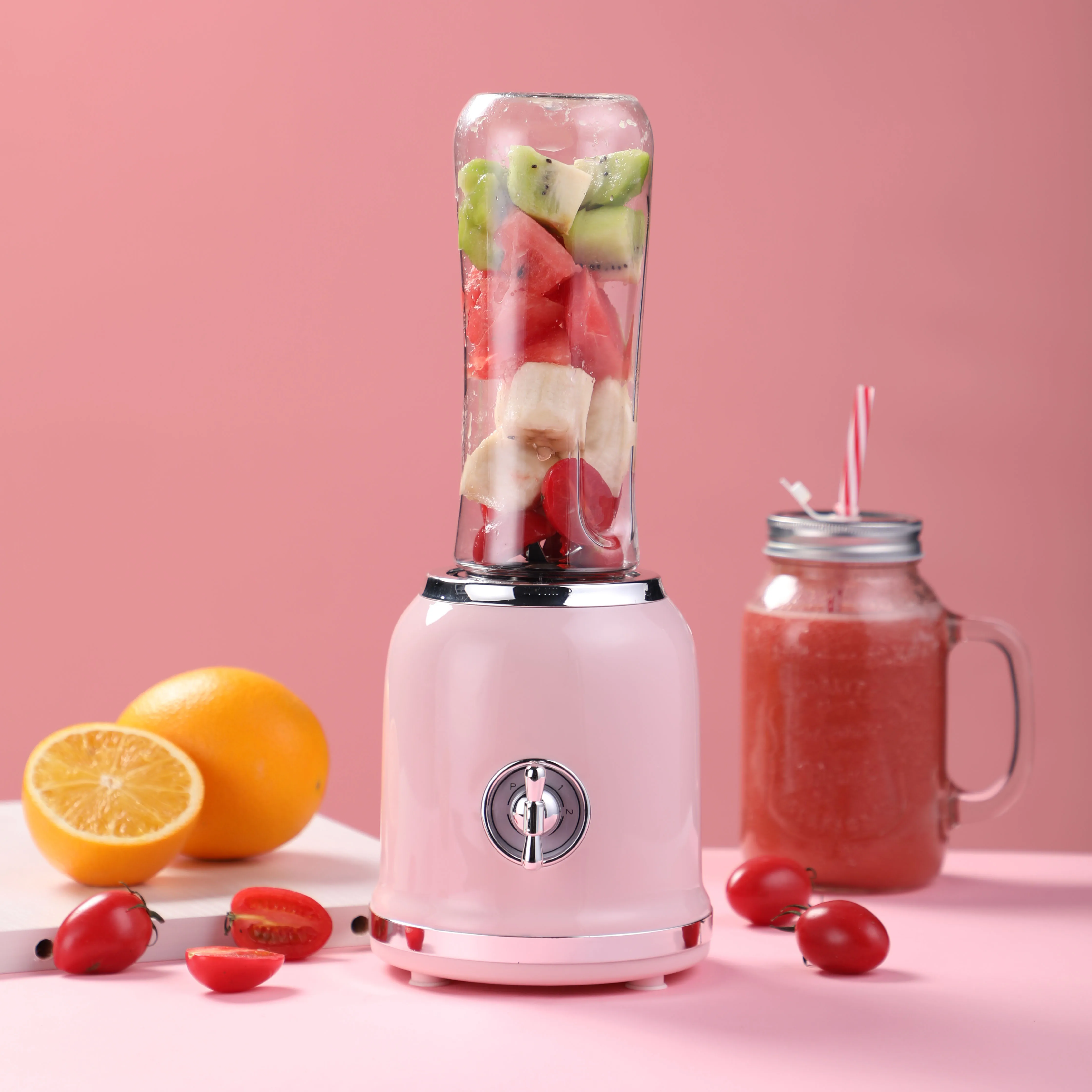 2023 New Design 300W Quite Protein Shake Blender Personal Small Electric Smoothies Blender