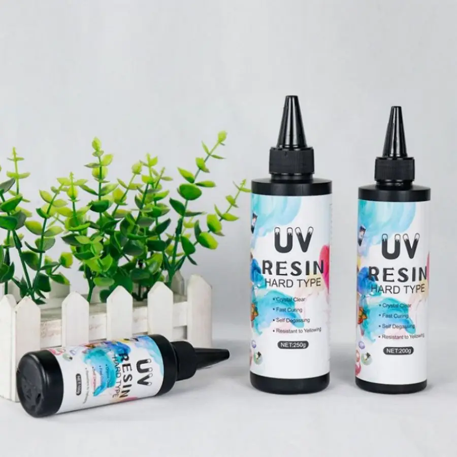 OEM  Acrylates Copolymer Clear Curable Hard UV Resin DIY Make Handmade Jewelry Petals Doming Sticker Resin Glue