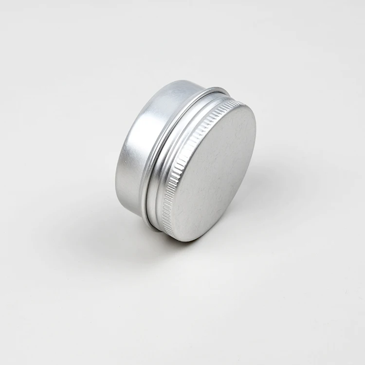 20G 20ML Dia.40 mm Tin Cans Empty Round Aluminum Jar Lipgloss Cosmetic Container with Screw Cover
