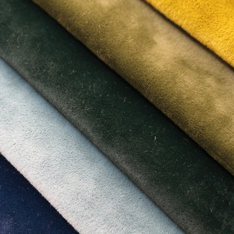 Hometextile High Quality Polyester Warp Knitted Sofa Fabric Crushed Velvet Ice Velvet Plain New Design Sofa Covering