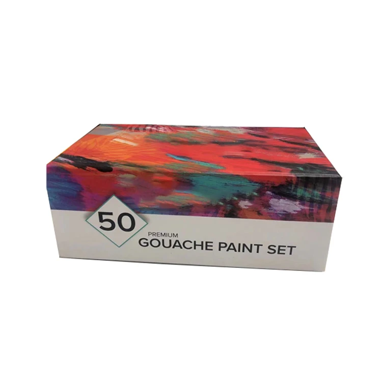 Wholesale  50 color gouache color 12ML aluminum tube set