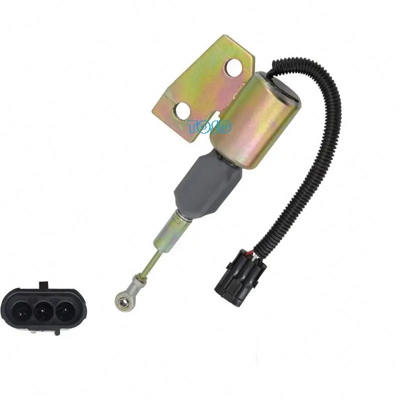 3991167 Fuel Shutoff Solenoid 3964627 3991168 3964628 Cummins 4Bt For Hyundai Case / Ih 1150H Mx100 Mx120