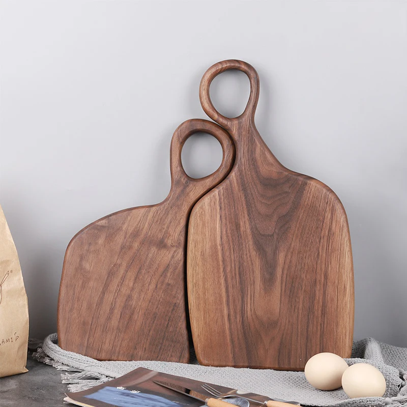 
Kitchenware gift Decorative Black walnut Couples Chopping Board Wood Cutting Board 