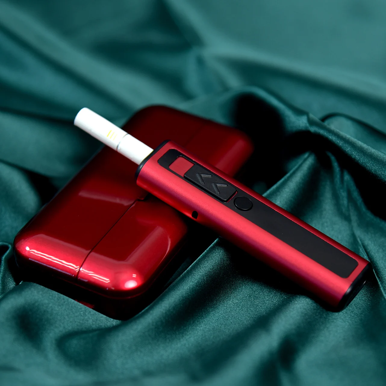 2021 New Heat No Burn Device Fyhit Duo Heat Tobacco Not Burn Sticks Heating Dry Herb Electronic Cigarette Original Manufacturer