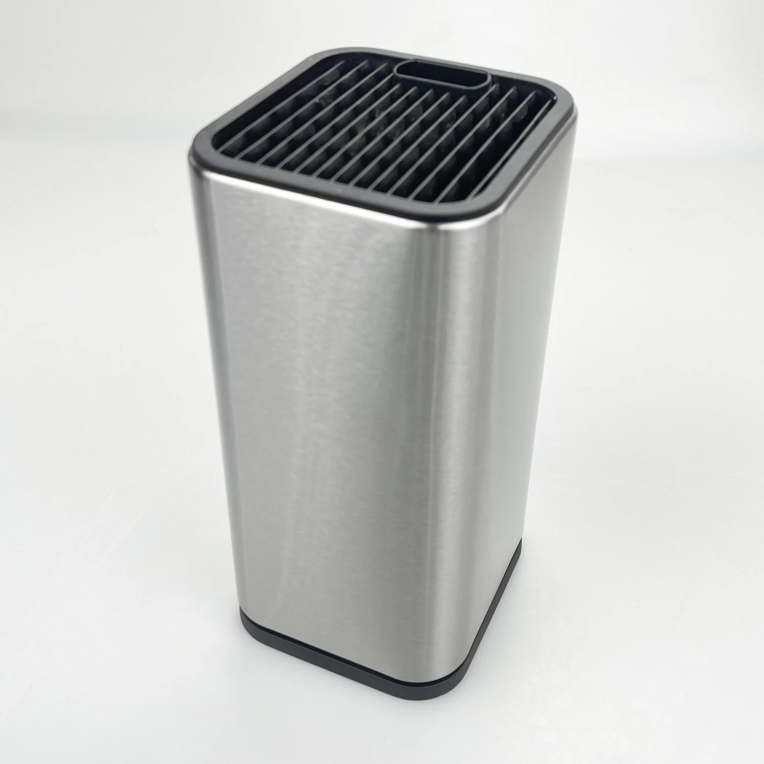 Hot Sale Stainless Steel Universal Knife Block, Square Shape Knife Holder Space-Saver Knife Storage