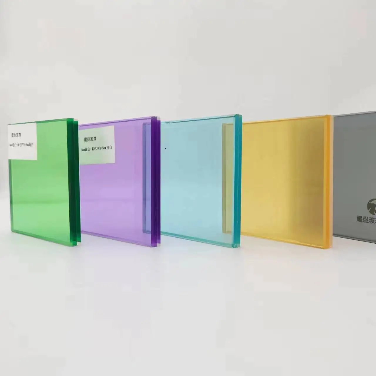 Hot sale colorful laminated glass stained colored tempered vidrio for decorative building door window floor