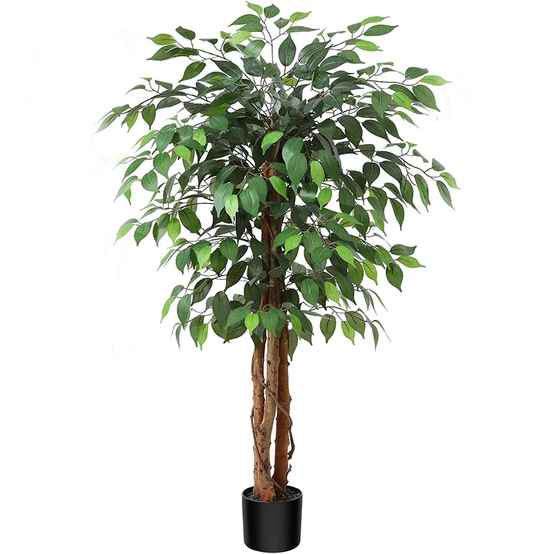 Flower Tree Red Flower Artificial Rhododendron Plastic Bonsai Tree
