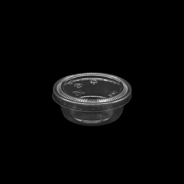 One Time Use Take Away Disposable Plastic Cup for Salad Dressing
