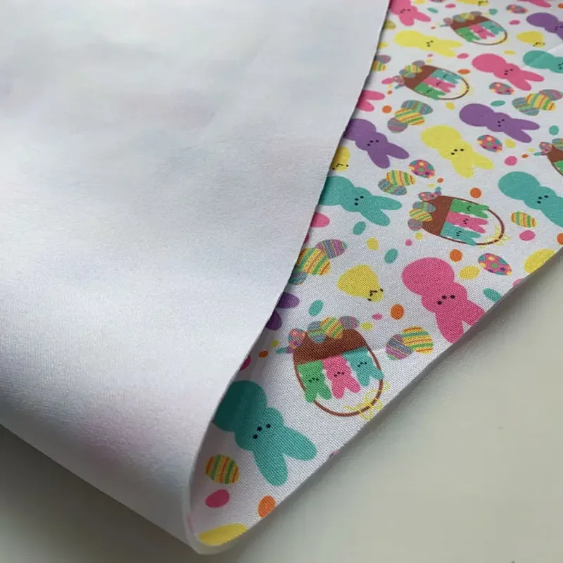 NO MOQ Cheap Price digital printing custom printed neoprene fabric neoprene Super Techno Scuba fabric for Bows Craft