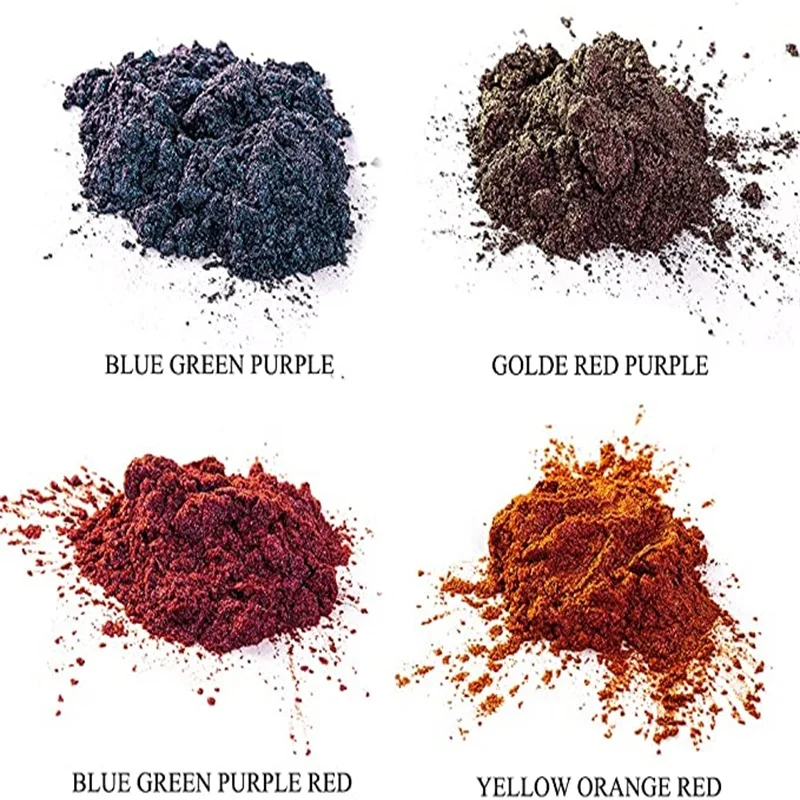 Color Changing Chameleon color shift Pearl Pigment Powder kit for Car Nail Paint Coating DIY