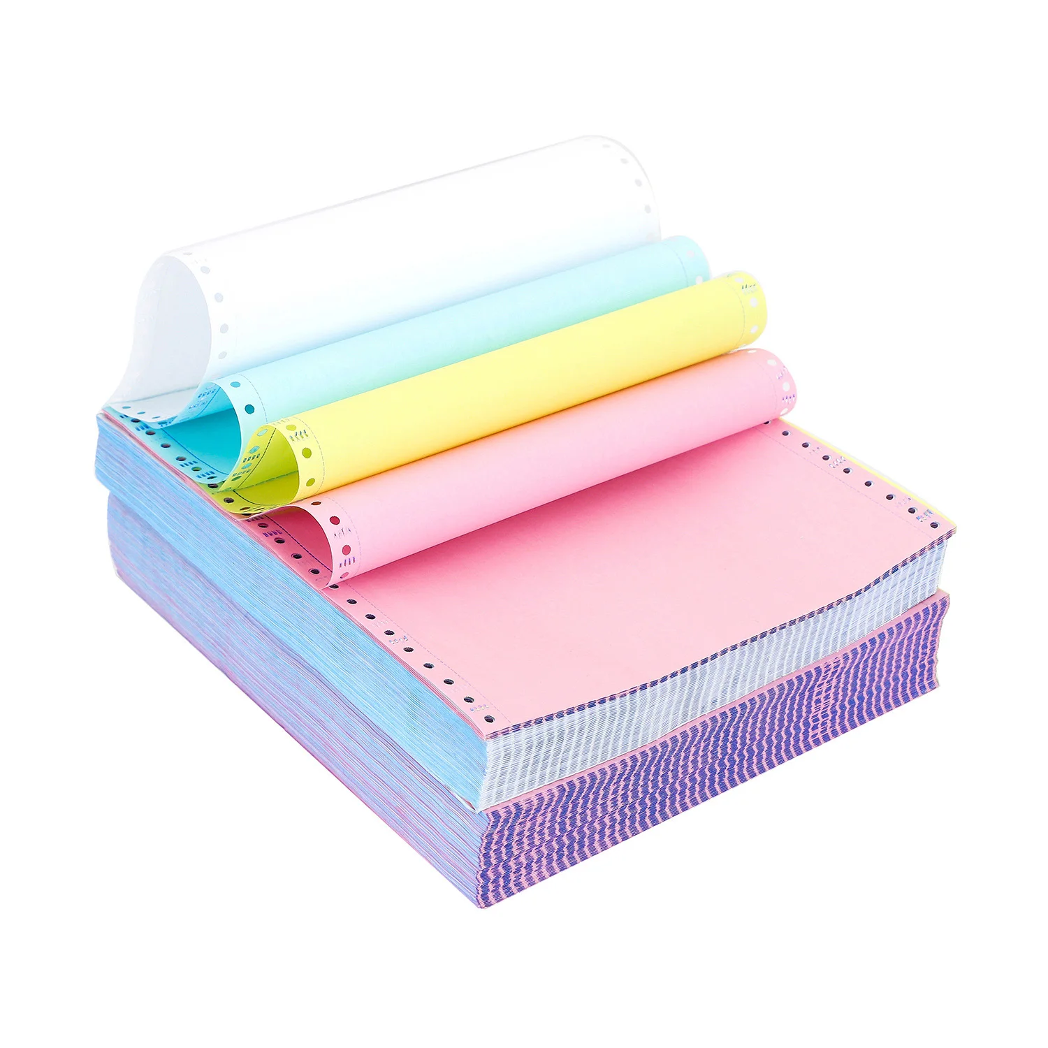 Manufacturers Carbonless Paper Custom Receipt Invoice 1 2 3 4 5 6 Ply 9.5x11 Inch Computer Continuous NCR Paper Ream