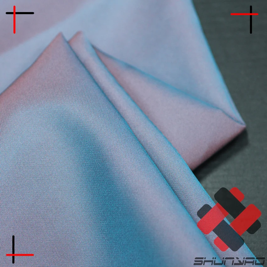 two tone nylon polyester twill chameleon fabric for jacket