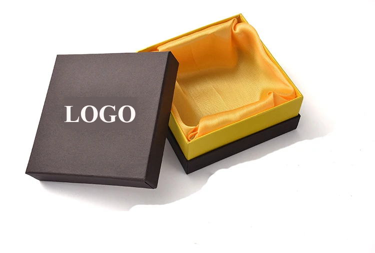 Wholesale luxury black cardboard paper packaging wallet belt gift box