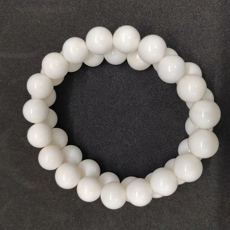 10mm/12mm Shellfish White Shell high end polished crystal bead bracelet,mens beaded bracelets