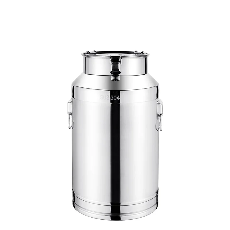 14~ 88L transportation and turnover milk barrel Wholesale price stainless steel milk storage tank with lid for sale