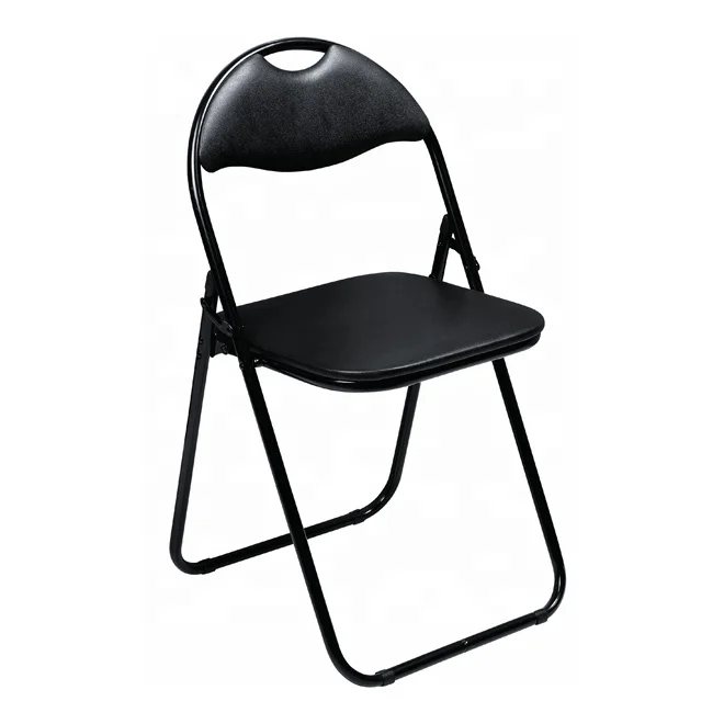 Factory Supply Vinyl Cushioned Metal Folding Chair For Home Office