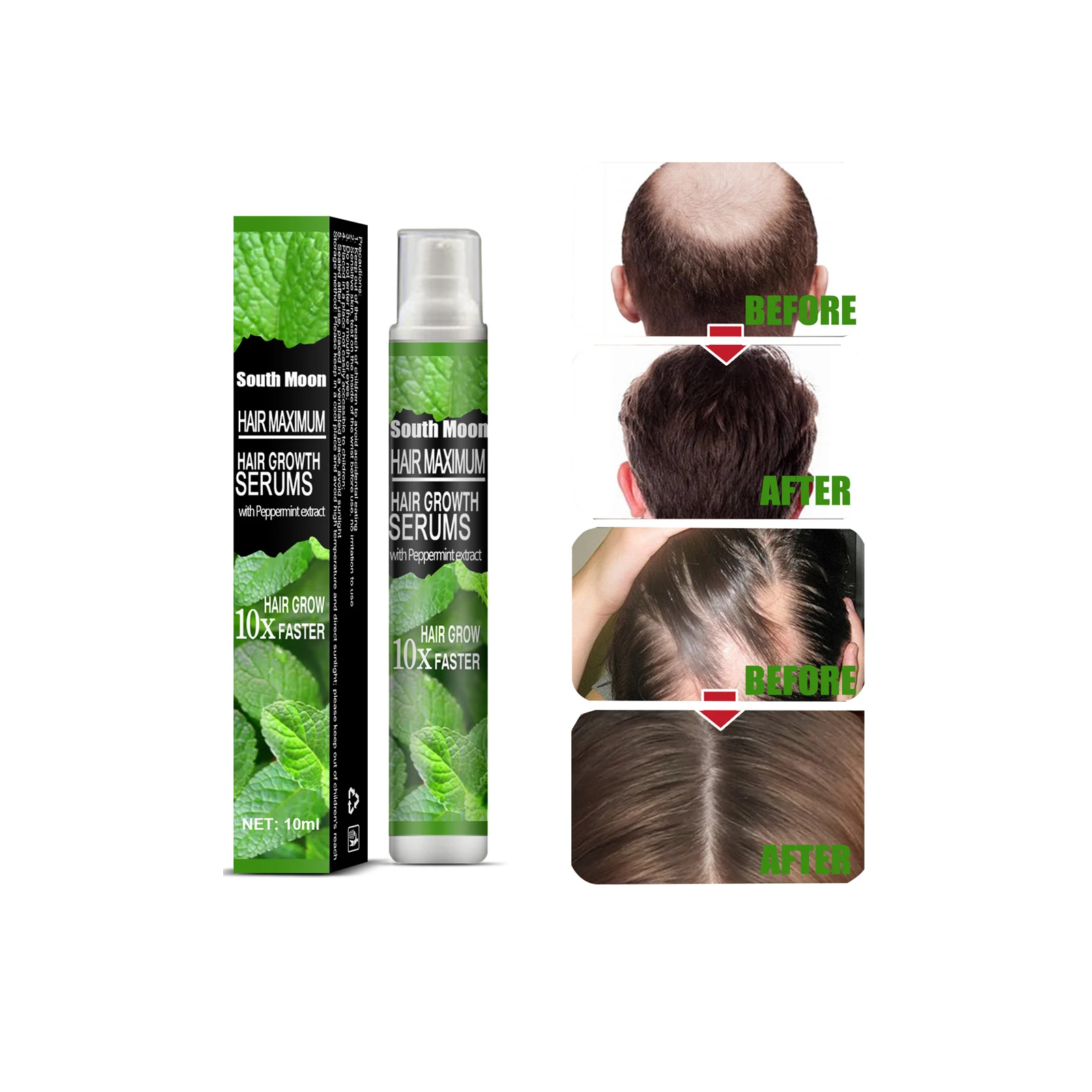 Mint long hair spray moisturizing moisturizing strong hair to prevent hair fall nourishing scalp care solution
