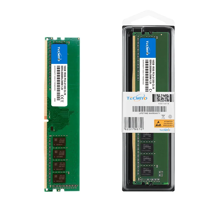 Tecmiyo Factory Price PC4 Memoria Ram ddr4 16g 2666mhz  21300U memory 2666mhz ddr4 Desktop RAM