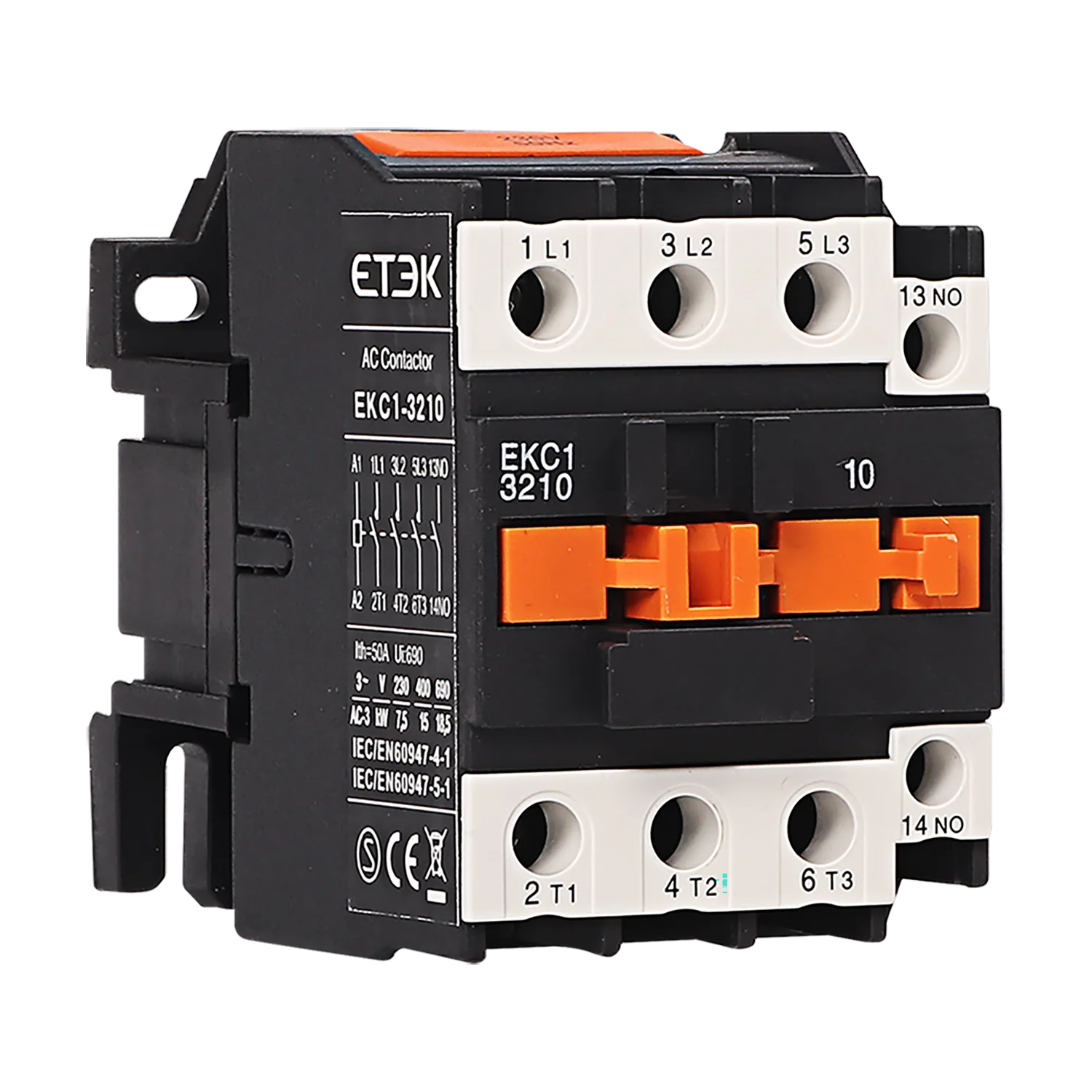 ETEK Contactor Magnetic Mini Ac  Contactor Factory supplier 220v 380V EKC13210 32A low voltage contactor