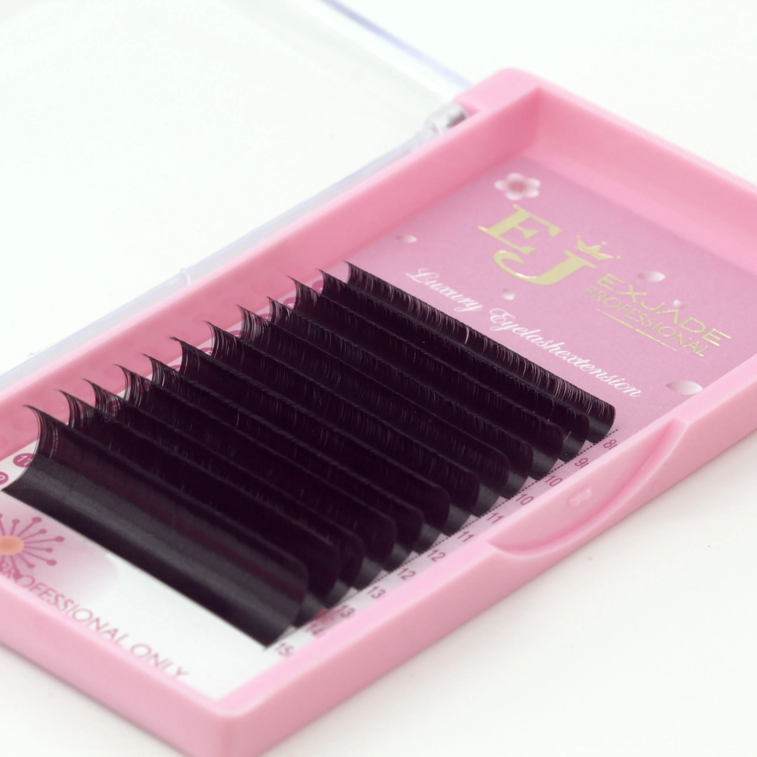 Мягкие профессиональные кашемировые индивидуальные плоские ресницы OEM Ellipse