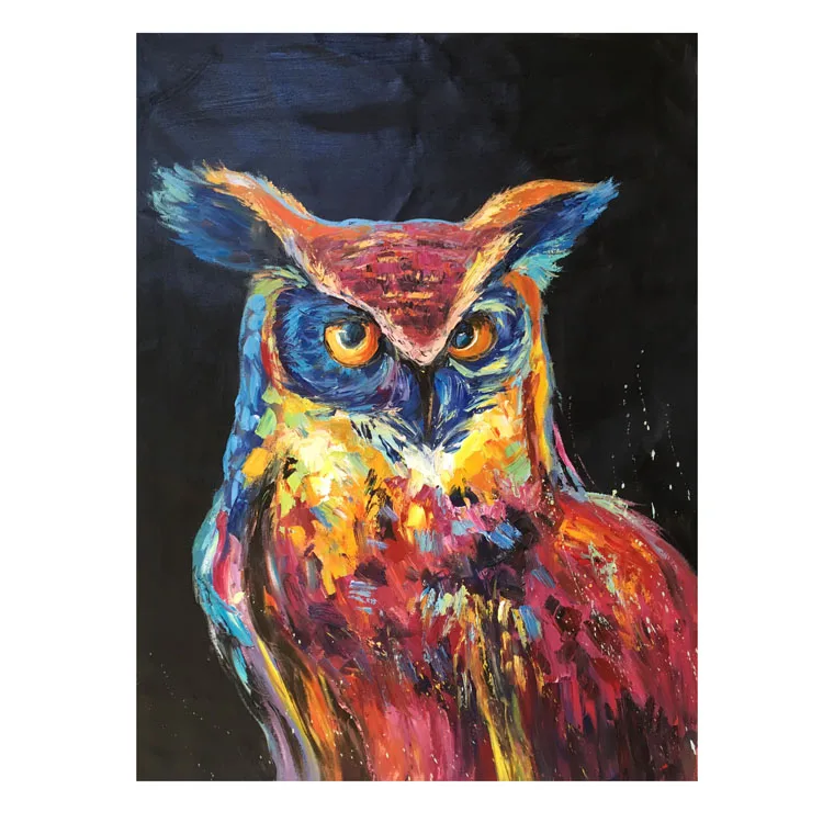 
The most popular pop art abstract animal art oil painting cafe restaurant wall decoration oil painting 