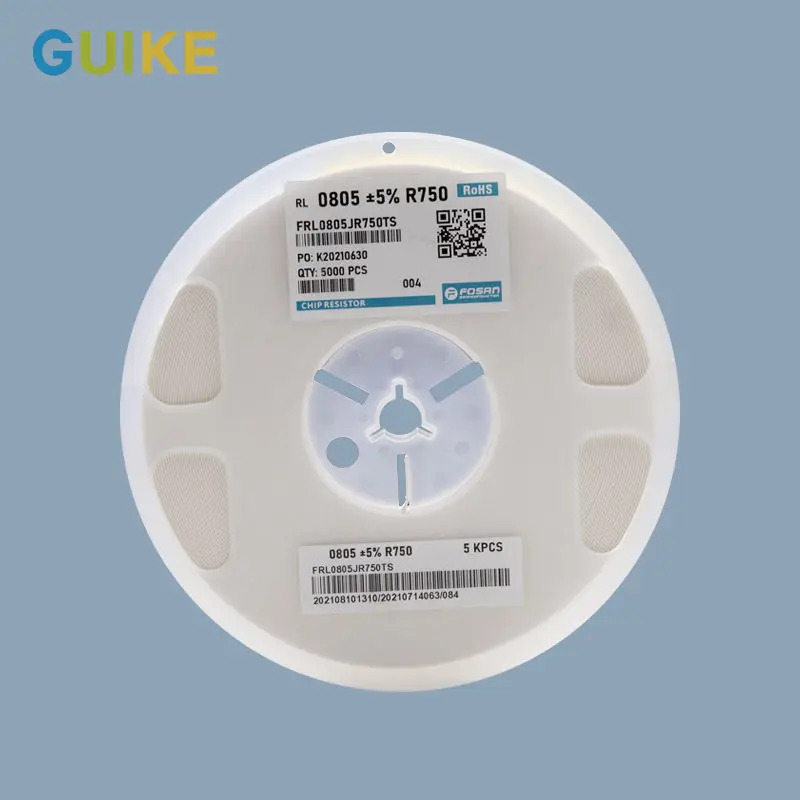0805 +-5% R750 FOSAN/FOJAN/FOLLON/GUIKE ceramic heating element ceramic plates resistors 0805 Wholesale Variable Chip Resistor