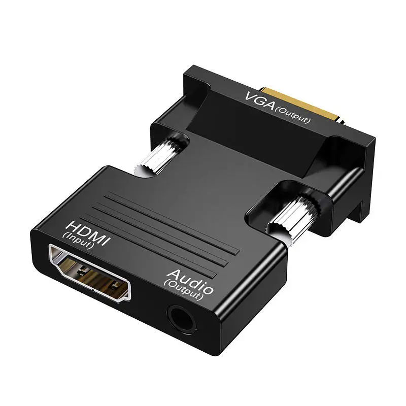 VGA to HDTV Converter HD to VGA 3.5mm Audio Cable 1080P Video Adapter
