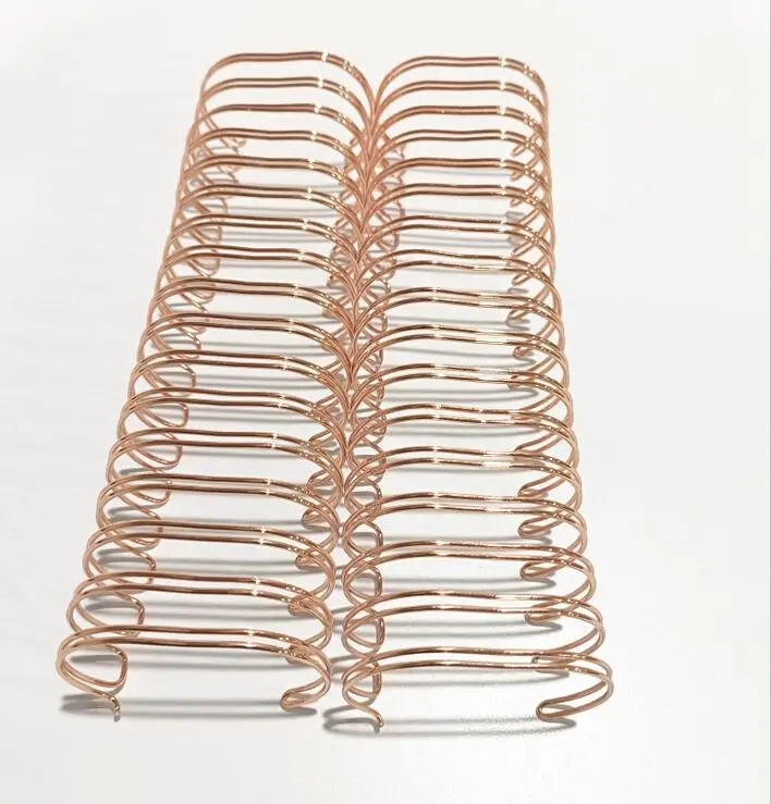 Metal Electroplating Aluminum Twin Ring Binding wire twin ring Binding Wire binding gold color wire o