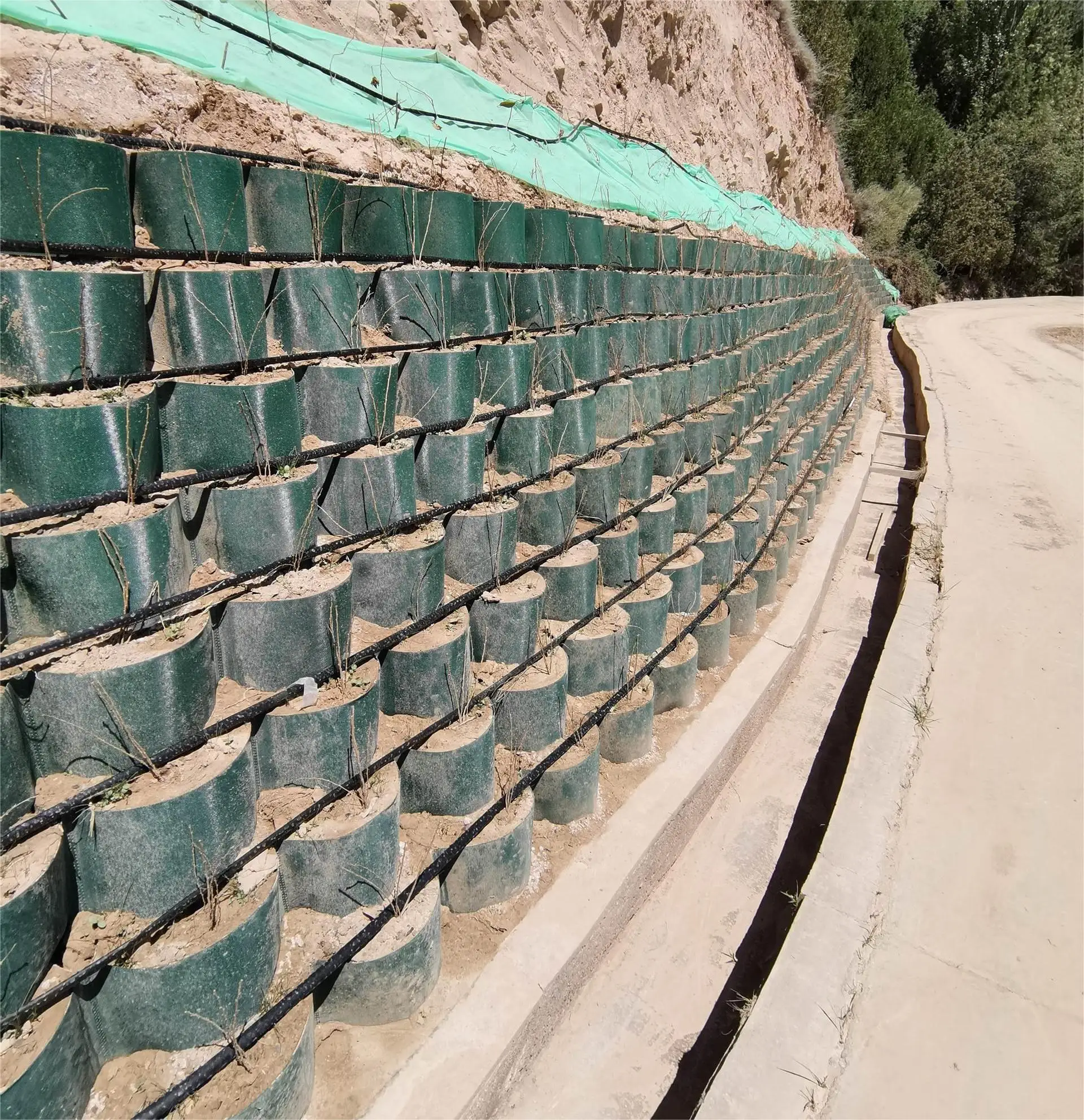 welder terram smooth walkway geocell preis for steep slope geocell gravel grid for road