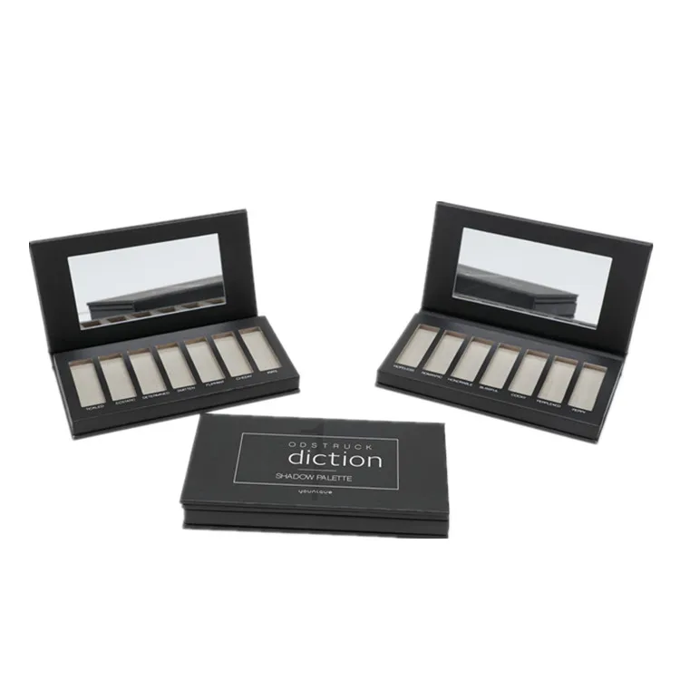 
Custom shape eco friendly square makeup eyeshadow palette box set 