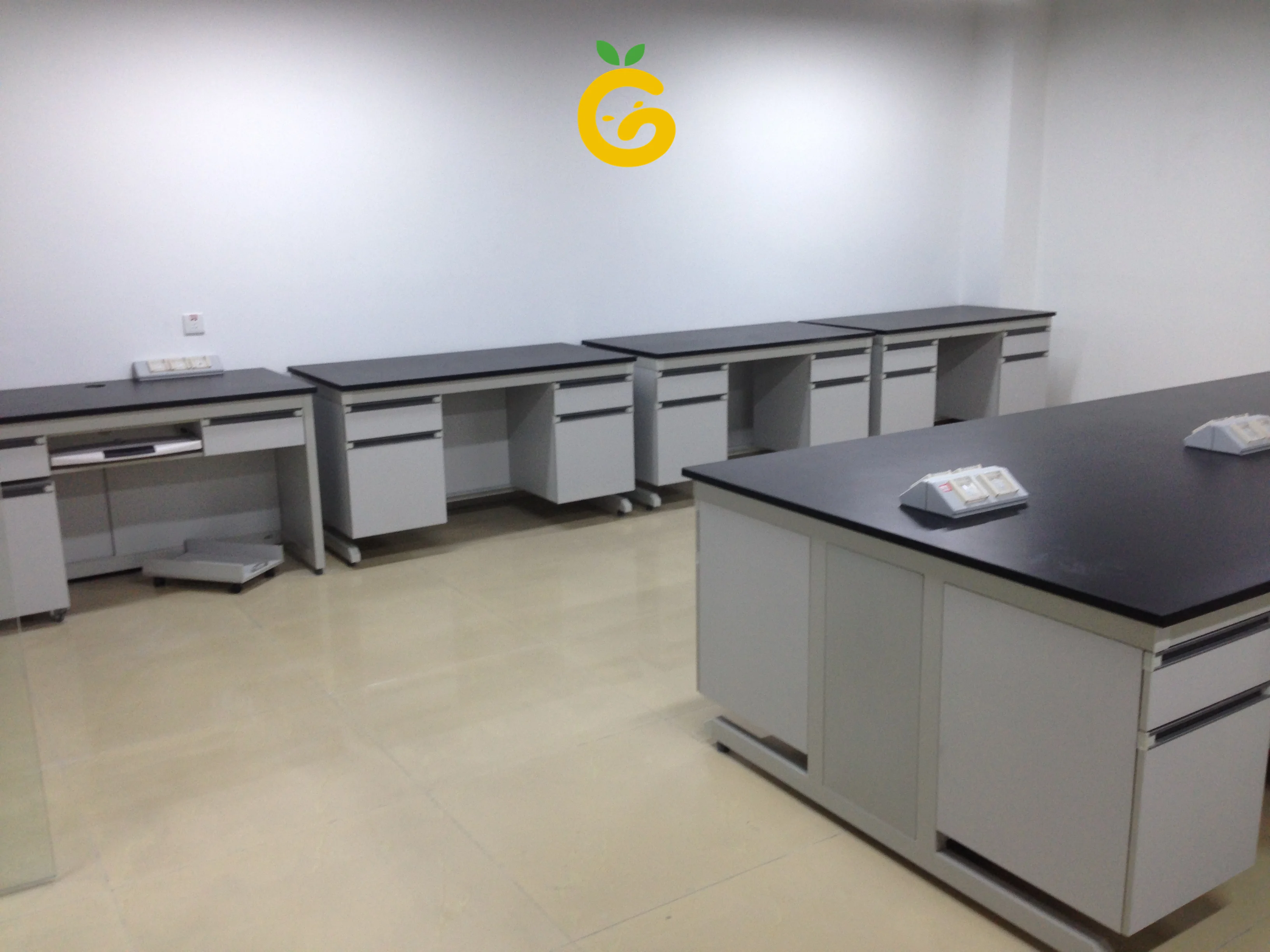 C-frame all steel lab table lab furniture for school