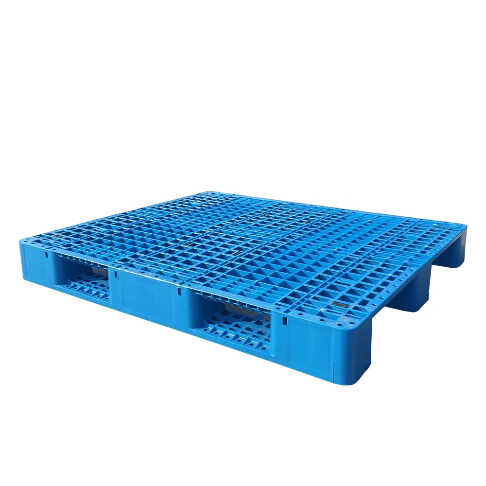 Plastic Pallets Factory Price HDPE Grid 3 Skid Heavy Duty Plastic Pallet 1200*1000MM  Warehouse Rack Load Fork Pallet EPAL Size