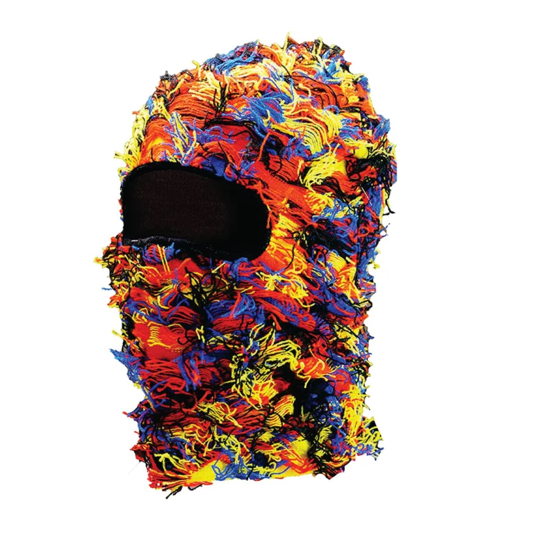 Wholesale knitted balaclava face Knit full face mask cover one hole design balaclava ski mask