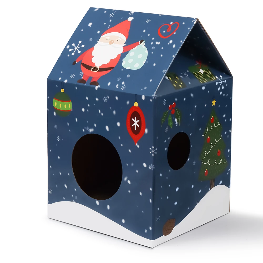 Wholesale Eco-Friendly Interactive Cat Scratcher Corrugated Cardboard Pet House Paper Material for Indoor Home Use