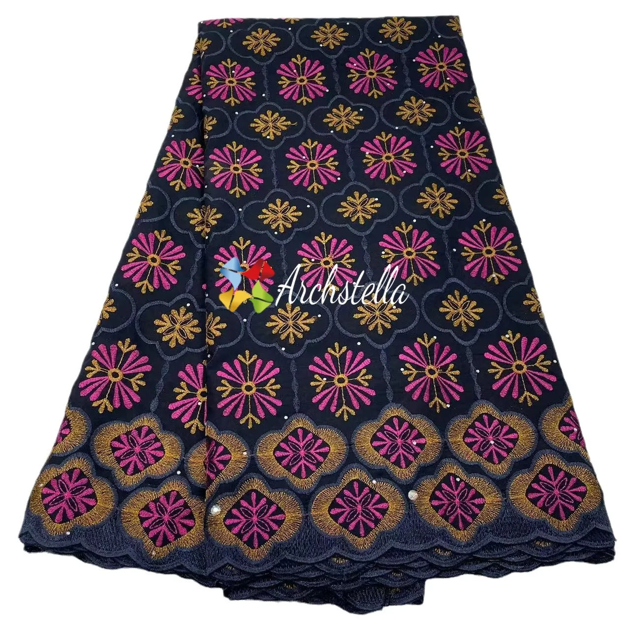 On sale Swiss cotton fabric Swiss voile lace in Switzerland African cotton lace