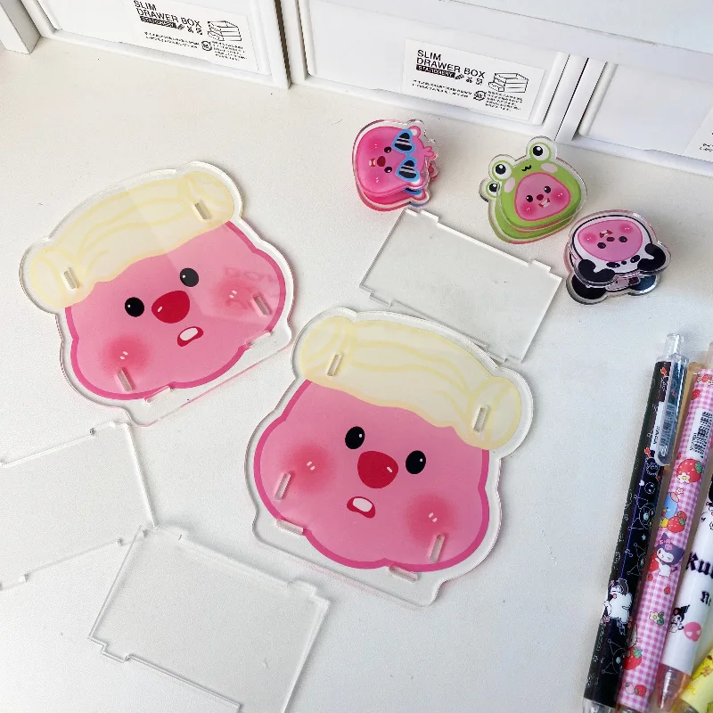 Clear Acrylic Desk Organizer with 4 Compartments Plastic Pen Pencil Holder for Office School Makeup Brush Storage for Home Use