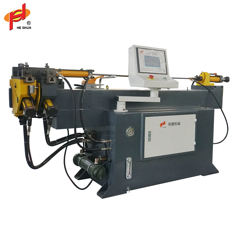 Manual Pipe Tube Metal Bender Price HSB38NC Steel Pipe Bending Machine NC Semi automatic tube bending machine