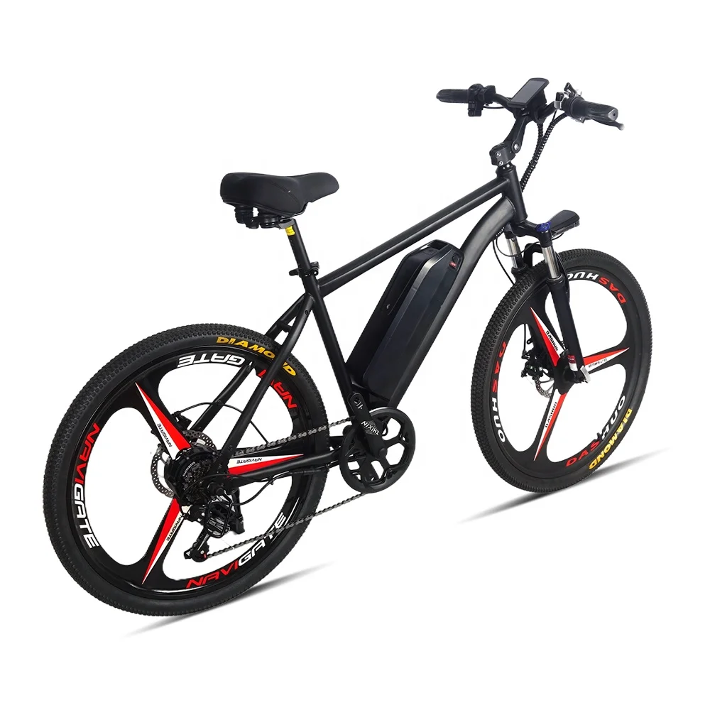 350W 5-Speed Fat E-Bike with 48V 10ah-30ah Full Suspension Electric Mountain Bike Tube Battery Rear Hub Motor Disc Brake System