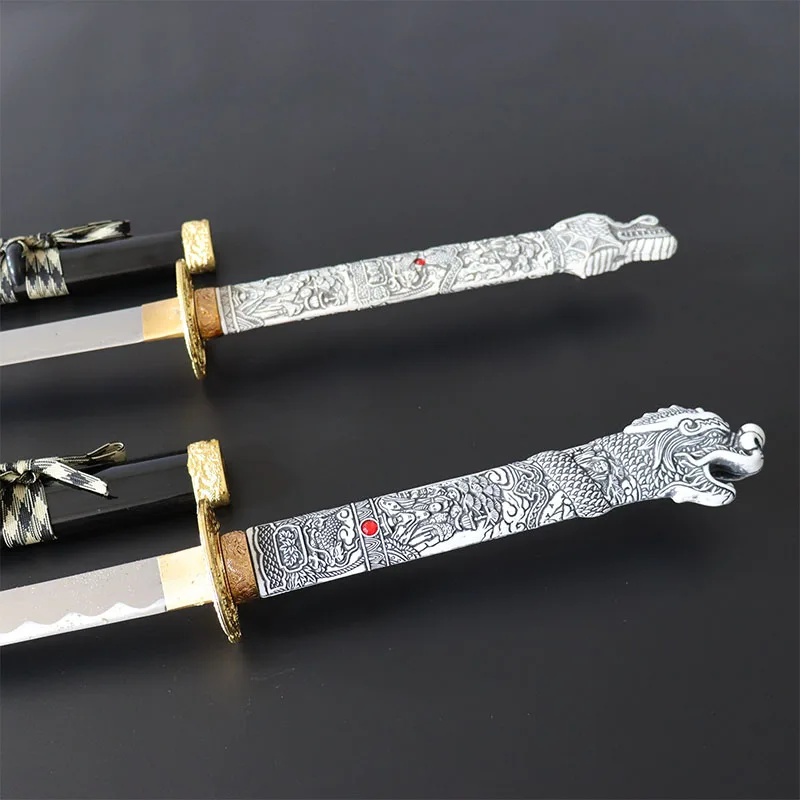 High Quality Weapon Model Swords Black Cool Cartoon Anime Cosplay Prop Swords Toy for Adults