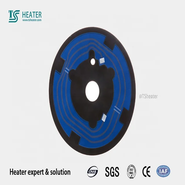 Fast thick film  heater circuit heating thermal resistors thick film heater