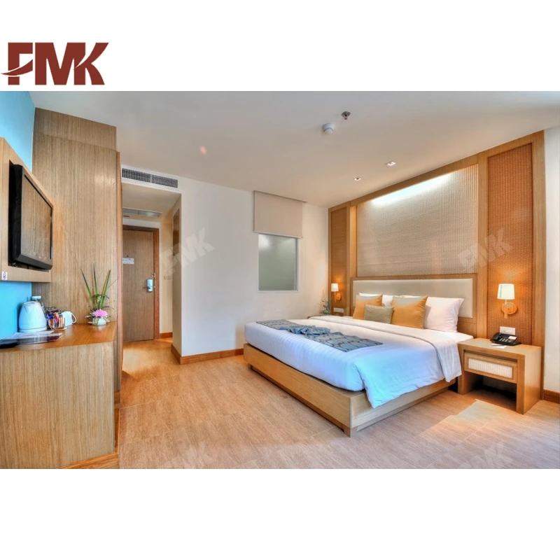 4 Star Holiday Resort Hotel Furniture Vietnam Project Wooden Hotel Bedroom Sets