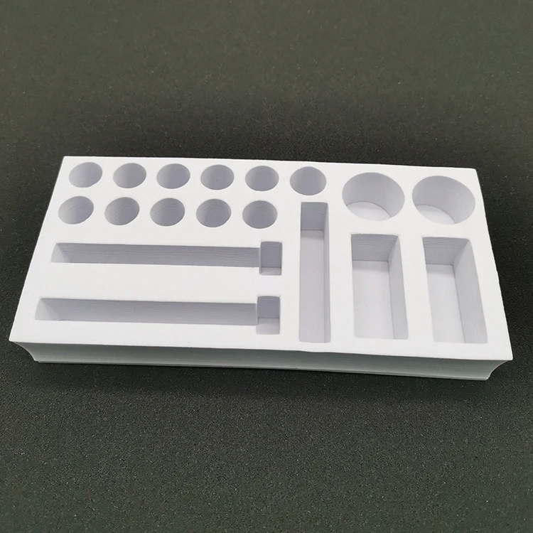 Custom Logo Print Luxury White EVA Foam foam Insert for Cosmetic Packaging Box Essential Oil Perfume Bottle Gift Box Packaging