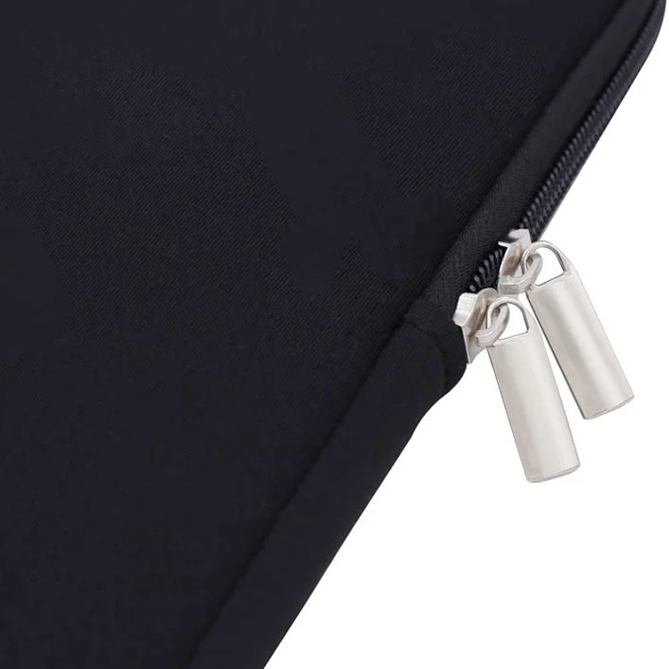 Black 14 Inch Protective Soft Neoprene Custom Laptop Sleeve Carrying Bag