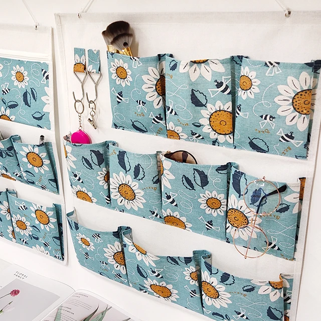 Custom Organizer Wall Hanging Storage Bag Beside Daisy Family Life Hanging Storage Bag