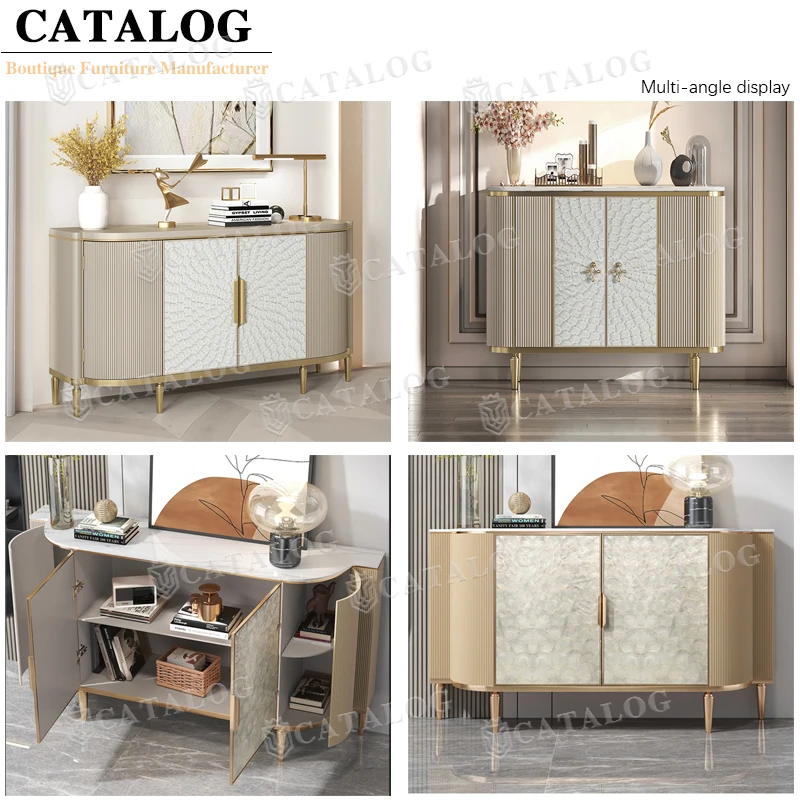 CATALOG Dining Room Furniture Stainless Steel Modern Kitchen Cabinet Modern Sideboard Kitchen Cabinets