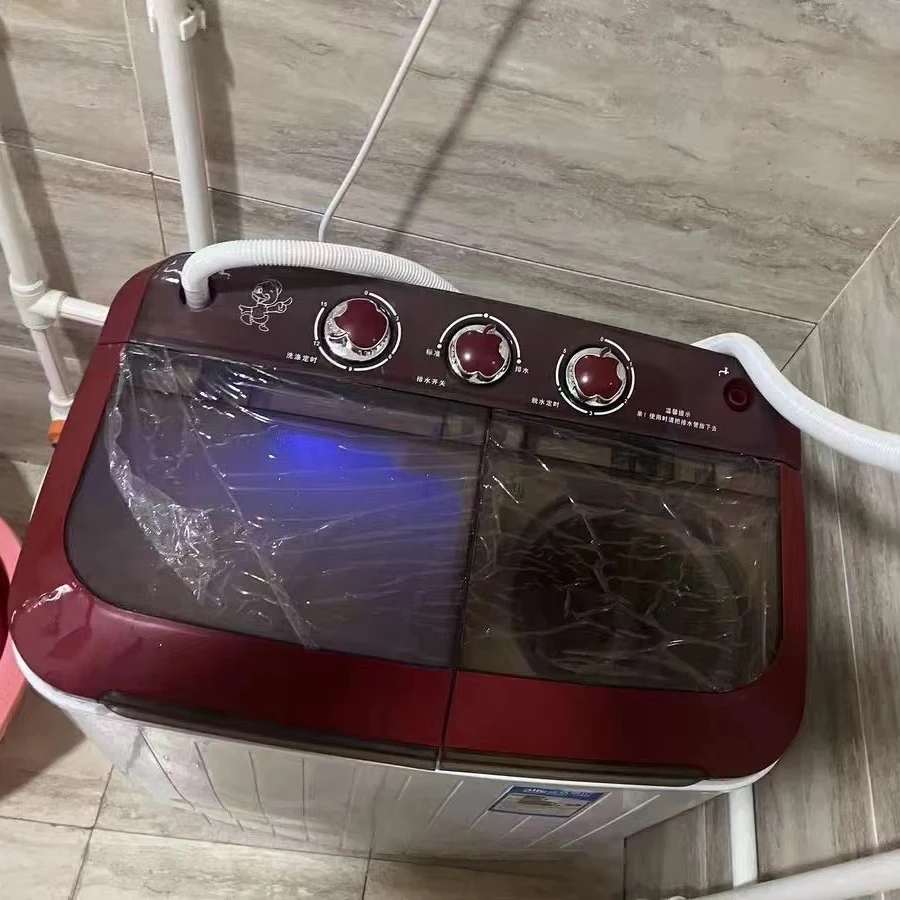 Double drum double cylinder semi-automatic household dehydrating stainless steel  other washing machine washing machine mini