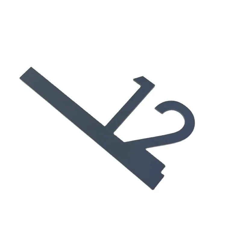 2023 под заказ 25x15 см Современный 2D матовый черный акриловый уличный номер знак почтовый адрес деревянные таблички для дома дверная