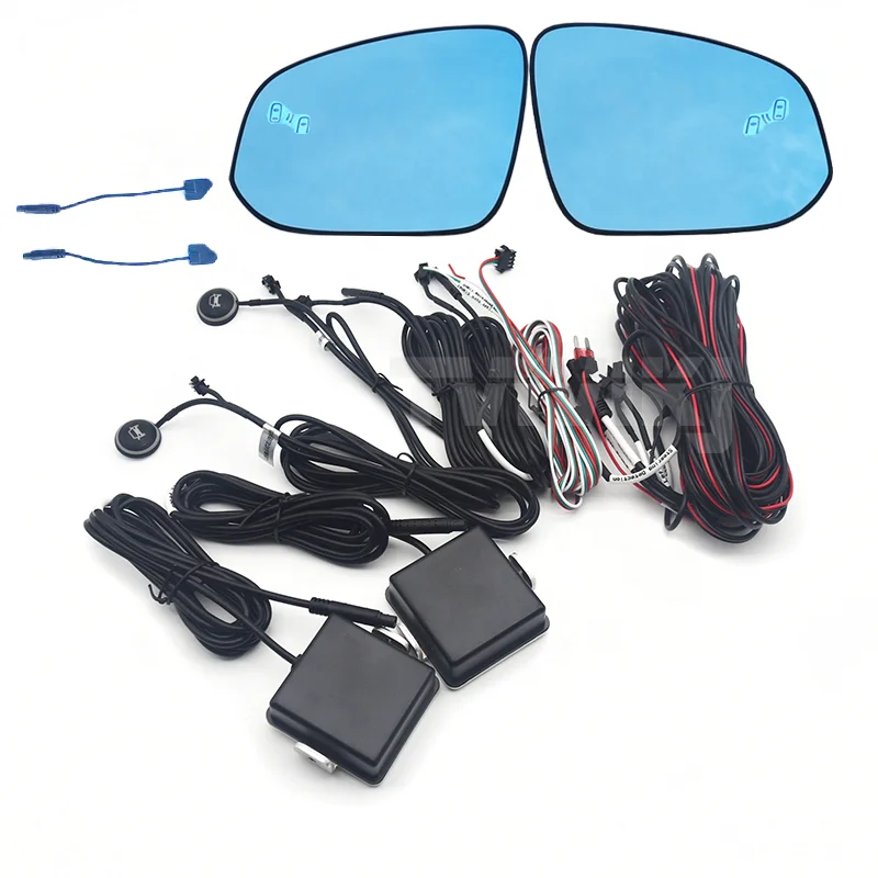 Side Rearview Mirror Blue Glass Lens blind spot assist For TOYOTA VELLFIRE ALPHARD HARRIER ESQUIRE NOAH VOXY ZRR80 2016-2020